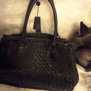 Falor firenze genuine leather hand woven